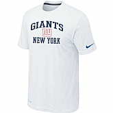 Men's New York Giants Team Logo White Nike Short Sleeve T-Shirt FengYun,baseball caps,new era cap wholesale,wholesale hats